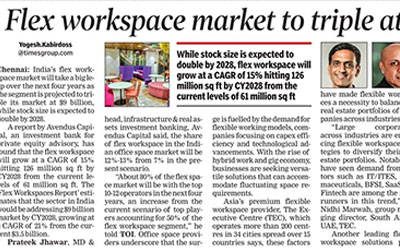 Flex workspace market to triple at $9 billion