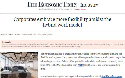 Corporates embrace more flexibility amidst the hybrid work model